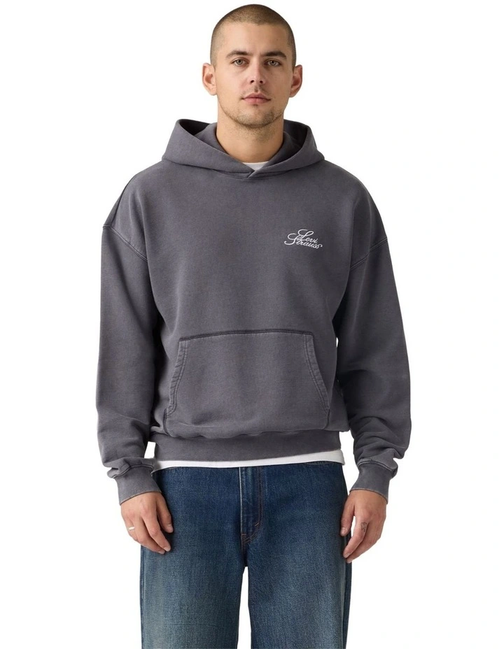 Two Horse Cropped Hoodie in Dark Phantom image 4