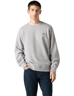 Original Housemark Crewneck Sweatshirt in Grey Heather