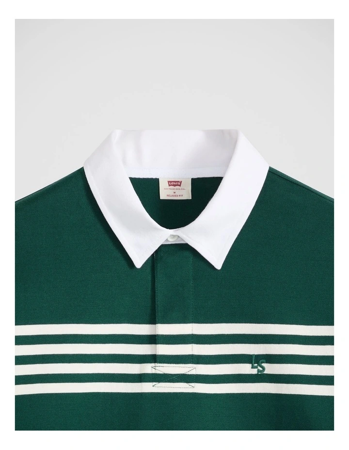 Union Rugby Shirt in Amos Stripe Ponderosa Pine image 4