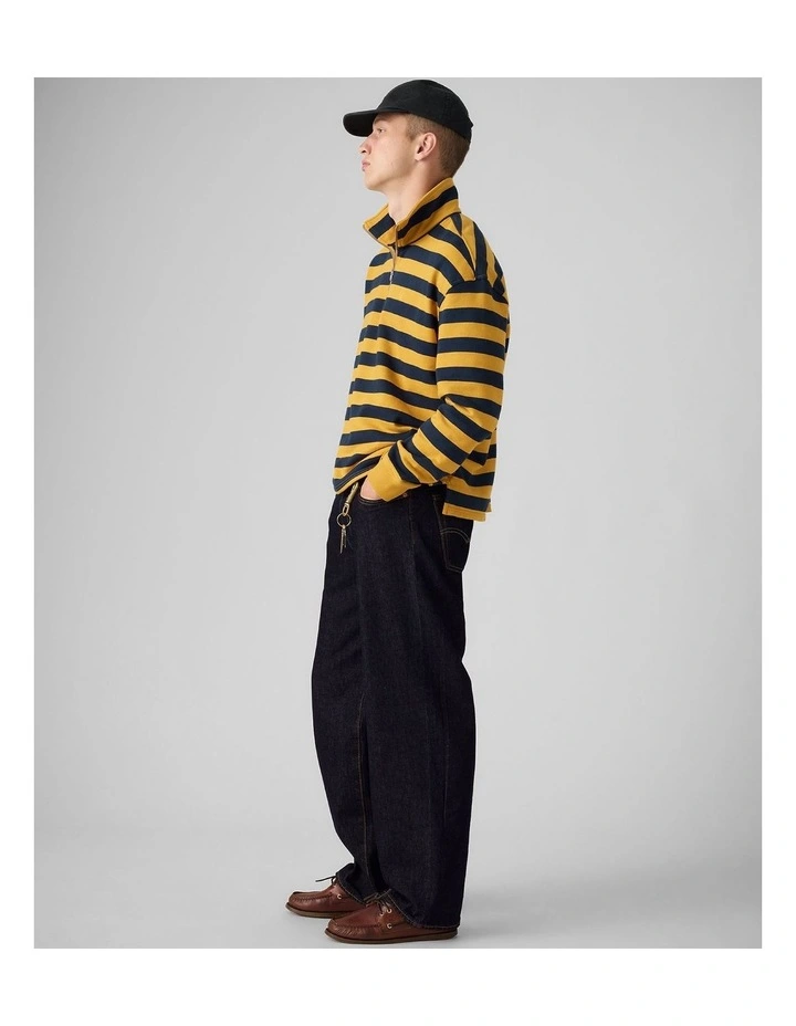 Cameron Quarter-Zip in Pollard Stripe Navy Blazer image 4