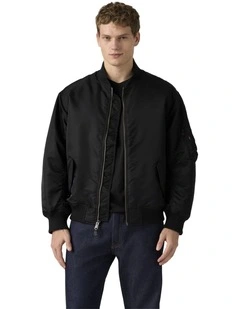 MA-1 Bomber Jacket in Jet Black