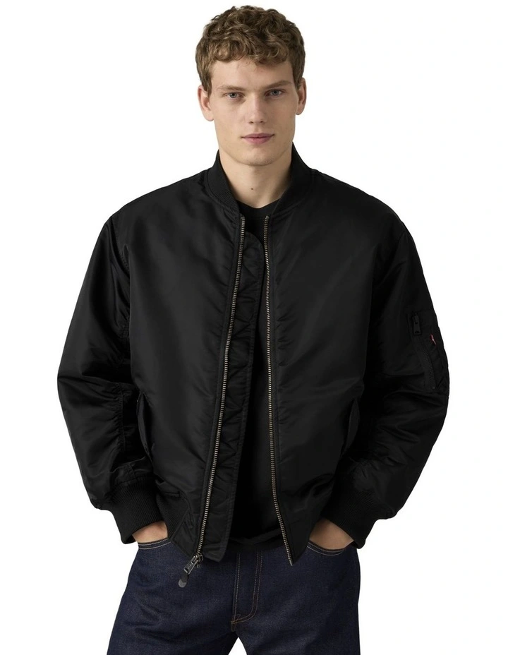MA-1 Bomber Jacket in Jet Black image 4