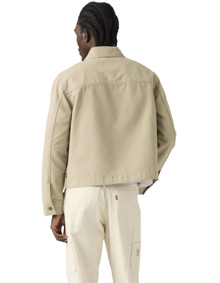 Garage Jacket in Cream image 2
