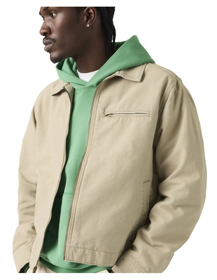 Garage Jacket in Cream image 4