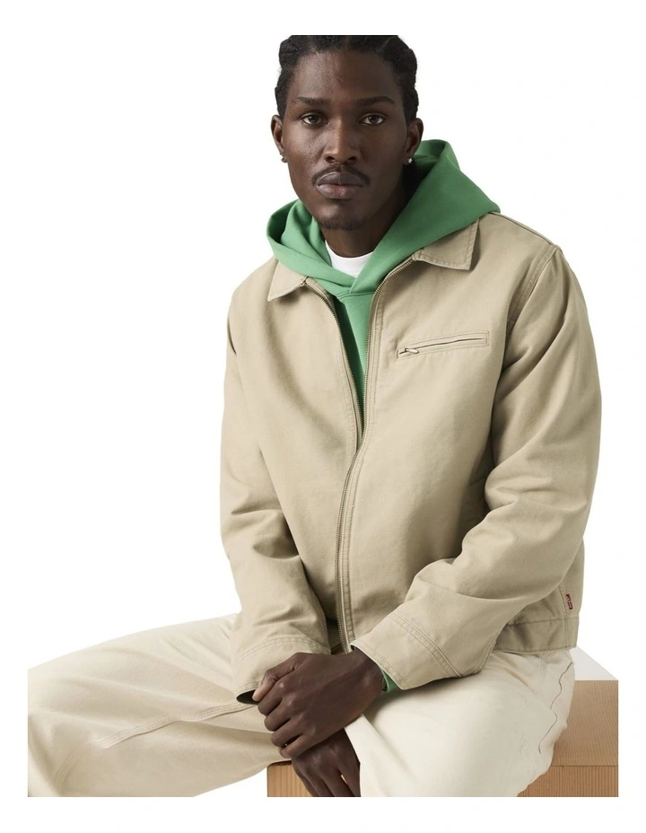 Garage Jacket in Cream image 5