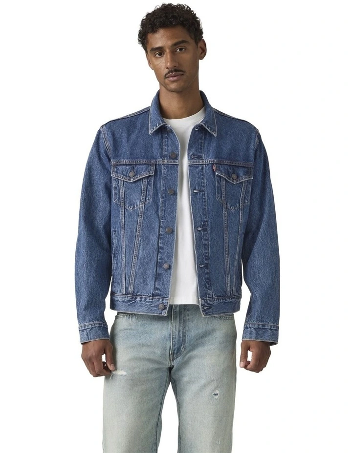 The Trucker Jacket in Million Dollar image 1