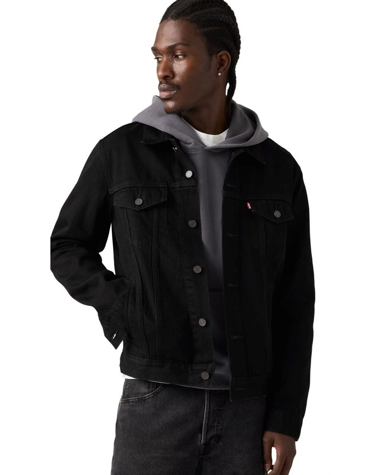 The Trucker Jacket in Berk Night image 4