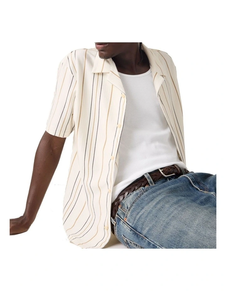Knit Camp Shirt in Multi image 3