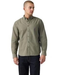 Authentic Button-Down Shirt in Mulled Basil