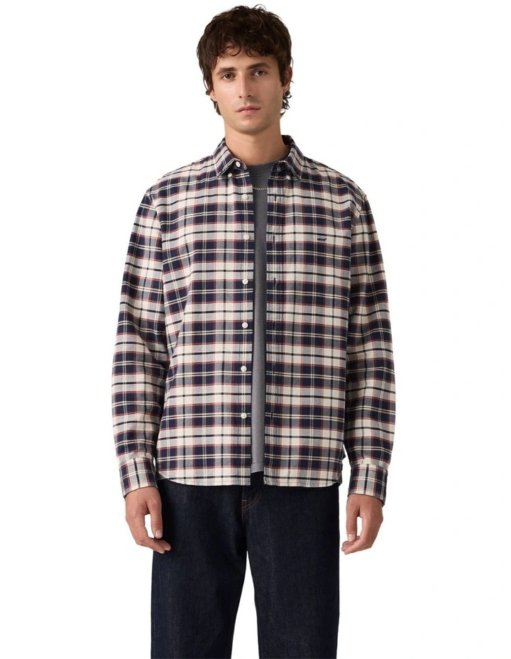 Authentic Button-Down Shirt in Atila Plaid Dress Blues image 1