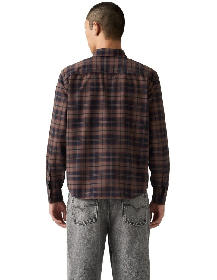 Authentic Button Down Shirt in Chocolate Garment Dye image 2