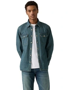 Jackson Worker Overshirt in Chopper Dark Wash