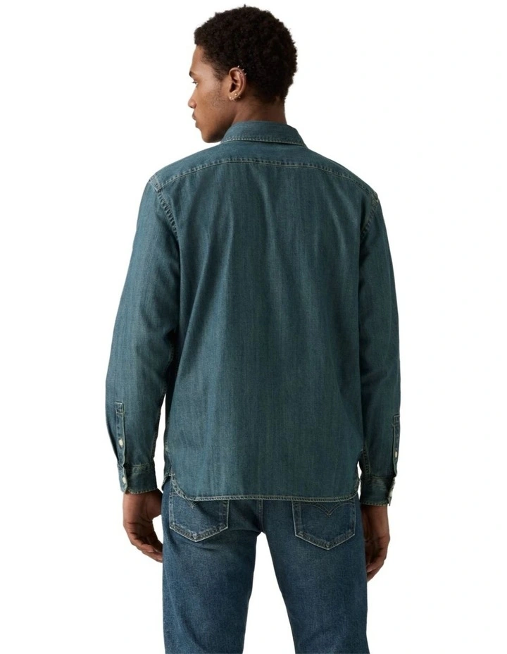 Jackson Worker Overshirt in Chopper Dark Wash image 2