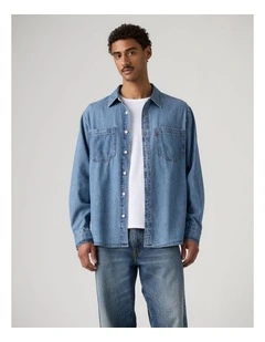 Mariposa Worker Shirtin Ani Mid Wash