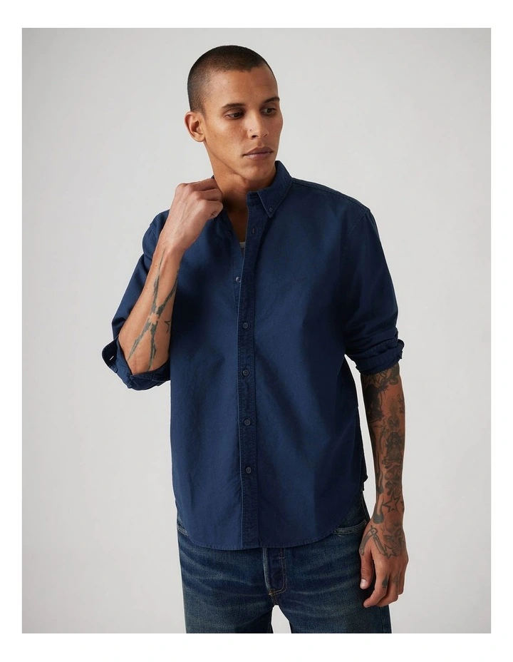 Authentic Button-Up Shirt in Dress Blues image 1