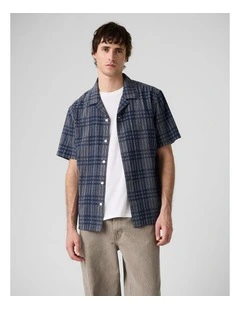 Sunset Camp Standard Fit Shirt in Zoe Plaid Dobby Cc1