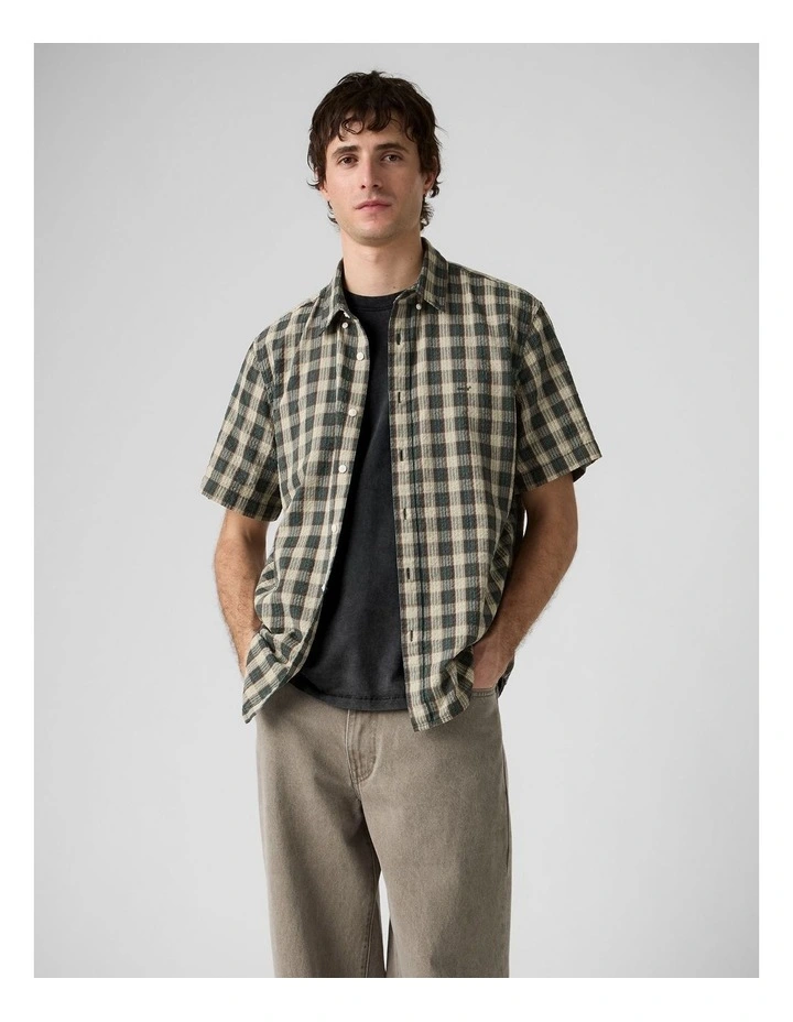 Short-Sleeve Authentic Button-Down Shirt in Xavier Plaid Ponderosa Pine image 1