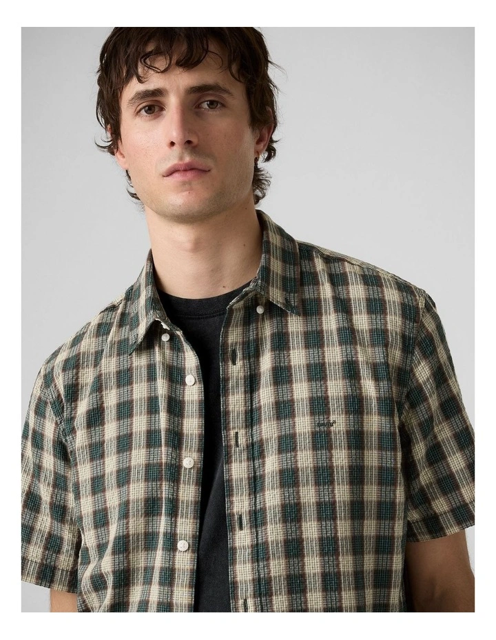 Short-Sleeve Authentic Button-Down Shirt in Xavier Plaid Ponderosa Pine image 3