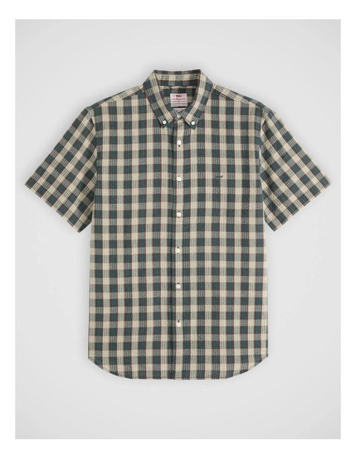 Short-Sleeve Authentic Button-Down Shirt in Xavier Plaid Ponderosa Pine image 5