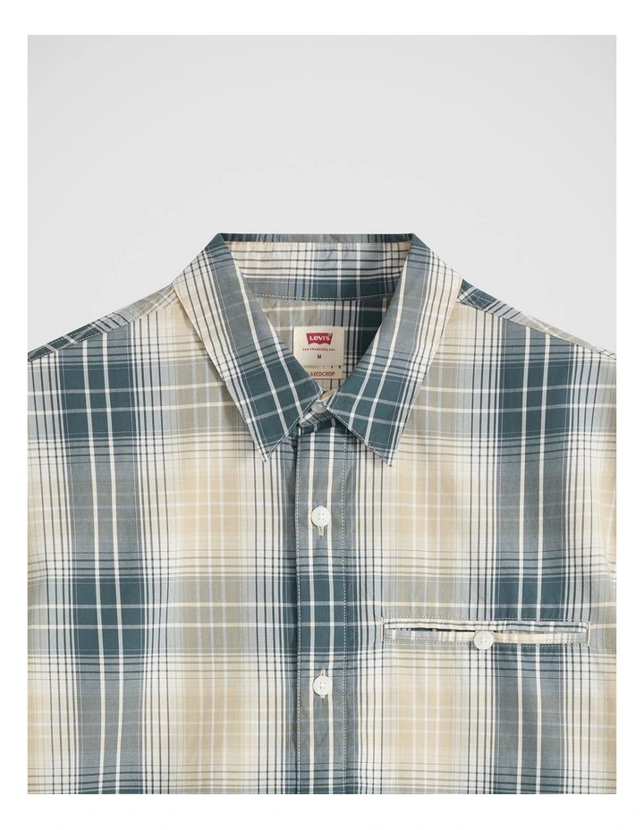 Zandt Boxy Shirt in Julio Plaid Fields Of Rye image 3