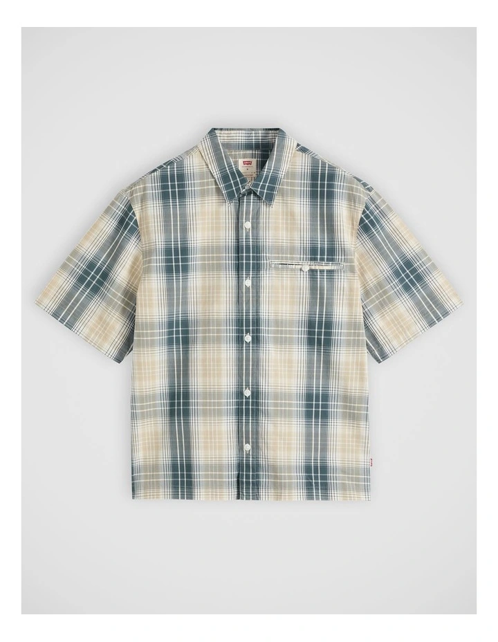 Zandt Boxy Shirt in Julio Plaid Fields Of Rye image 4