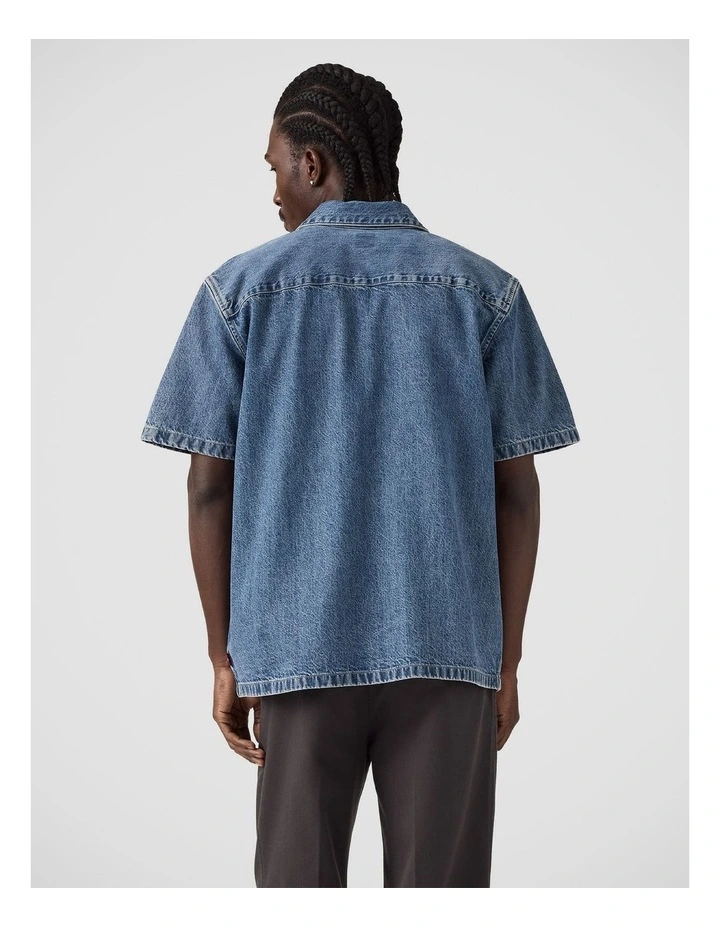 Short-Sleeve Worker Shirt in Mine For Now image 2
