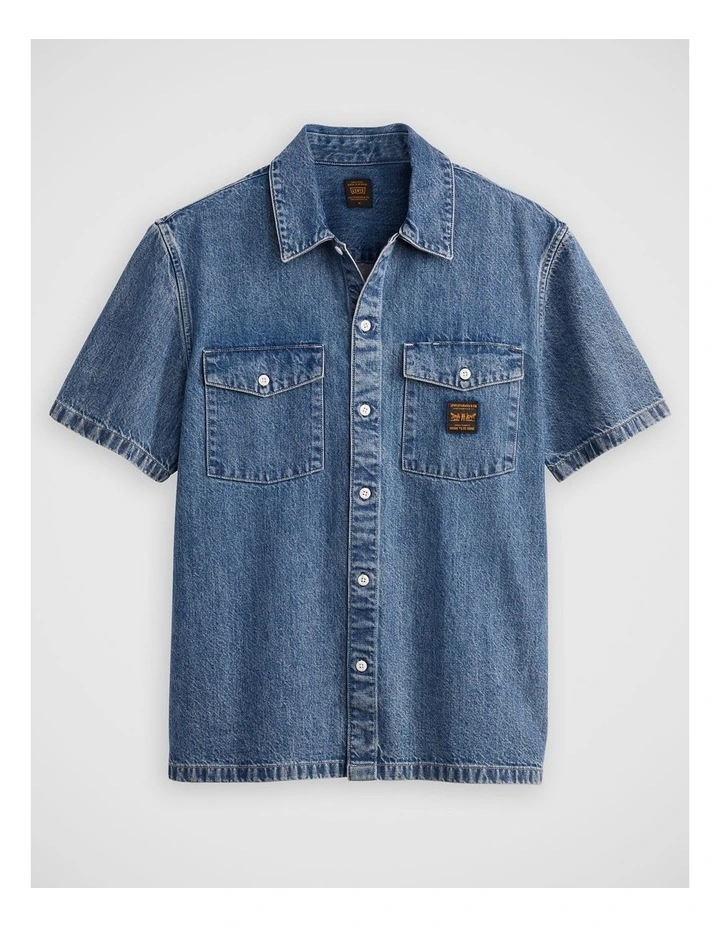 Short-Sleeve Worker Shirt in Mine For Now image 3