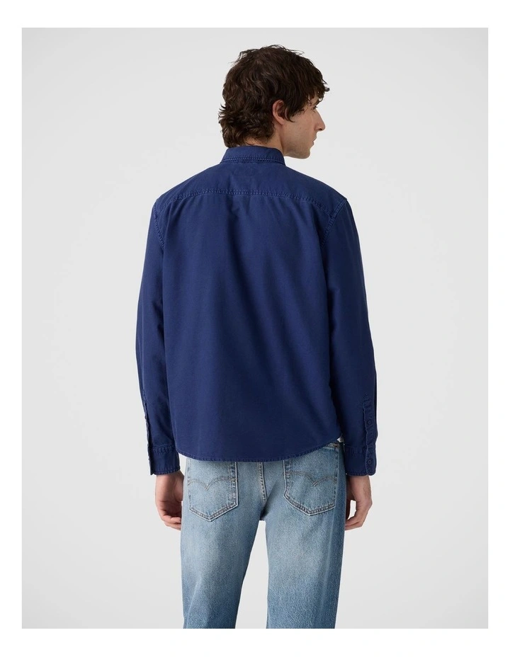 Authentic Button-Up Shirt in Medieval Blue Garment Dye image 2