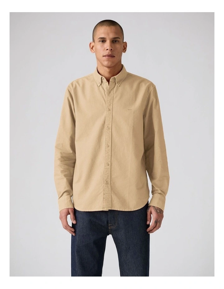 Authentic Button Down in Travertine image 1
