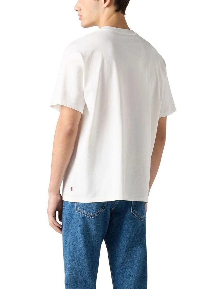 Graphic Vintage Fit T-Shirt in White image 2