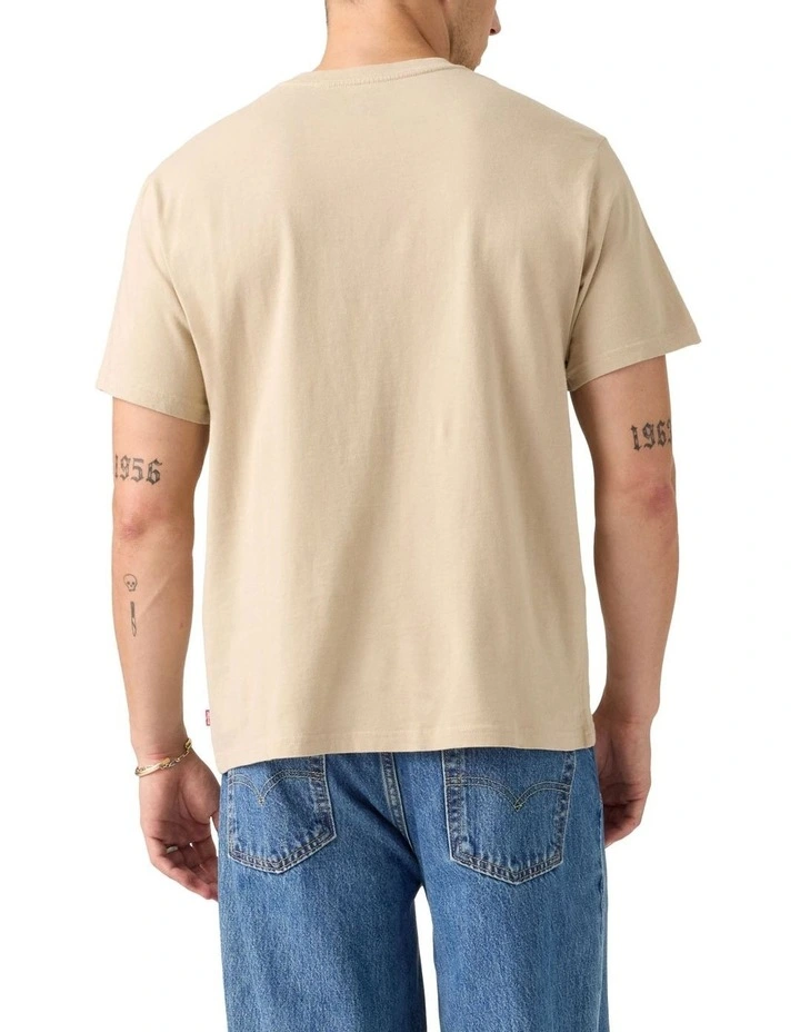 Relaxed Short Sleeve Graphic T-shirt in Alumni White Pepper image 2