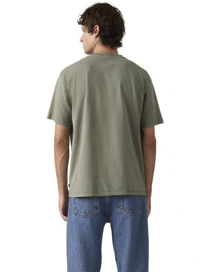 Red Tab Vintage T-shirt in Mulled Basil image 2