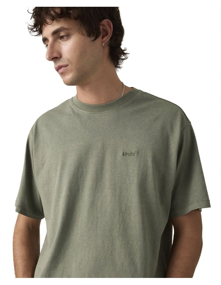 Red Tab Vintage T-shirt in Mulled Basil image 3