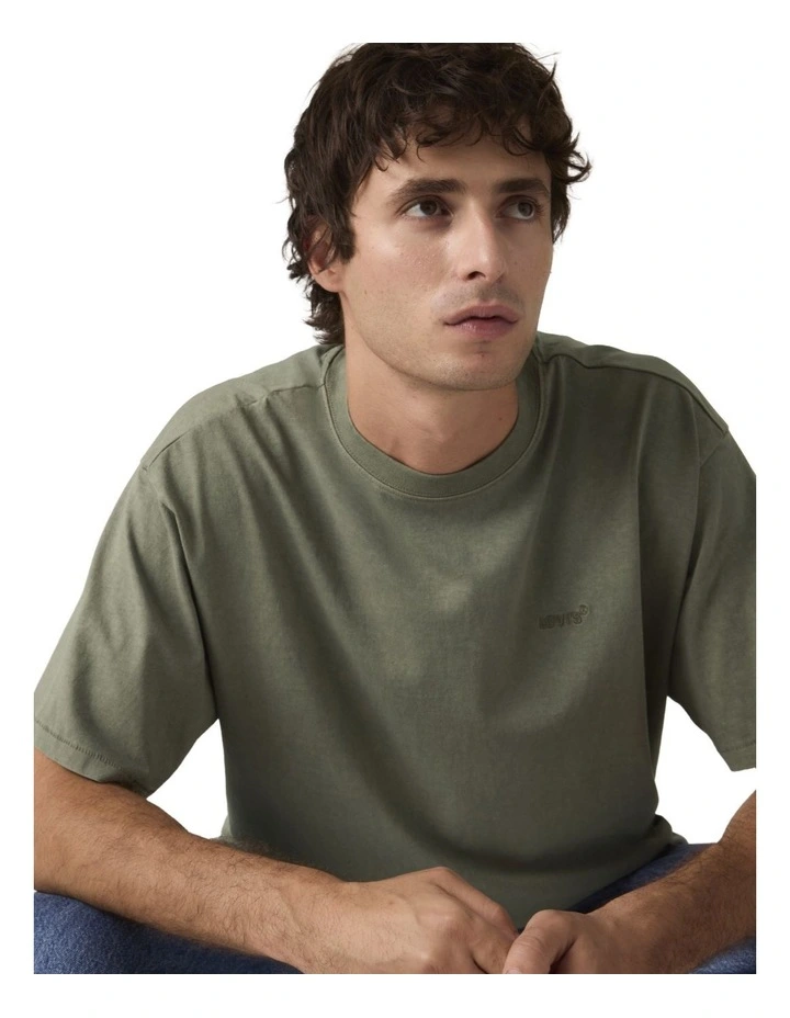 Red Tab Vintage T-shirt in Mulled Basil image 4