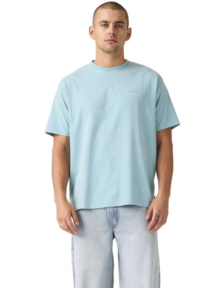 Red Tab Vintage T-shirt in Forget-me-not image 1