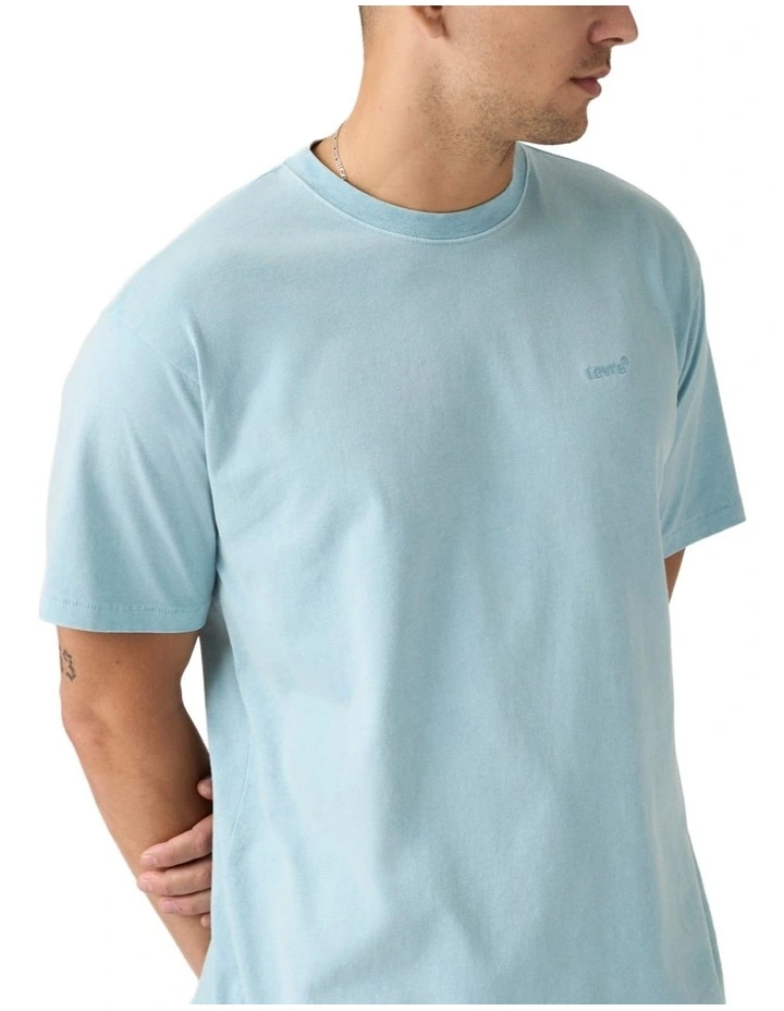 Red Tab Vintage T-shirt in Forget-me-not image 4