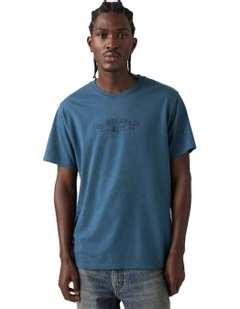Relaxed Short-Sleeve Graphic T-shirt in Ensign Blue