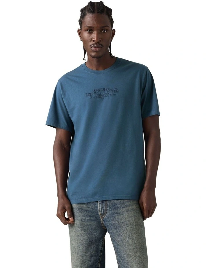 Relaxed Short-Sleeve Graphic T-shirt in Ensign Blue image 4