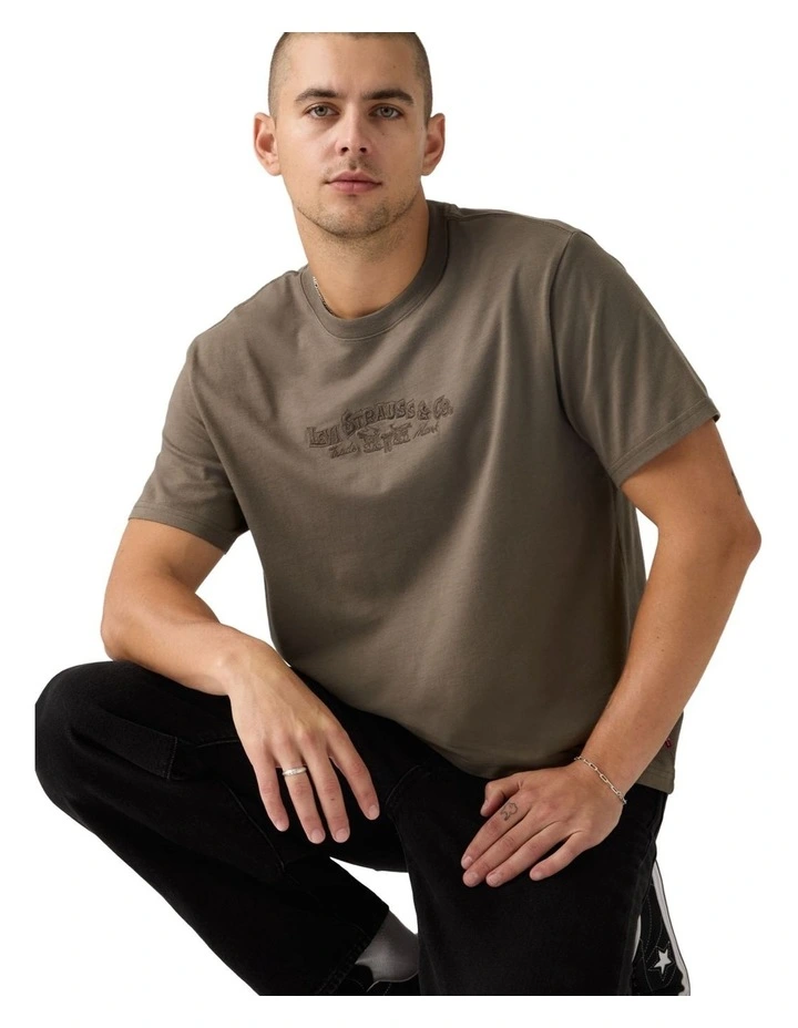 Relaxed Short-Sleeve Graphic T-shirt in Bungee Chord image 4