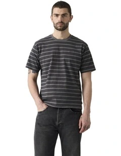 Red Tab Vintage T-Shirt in Smoked Pearl