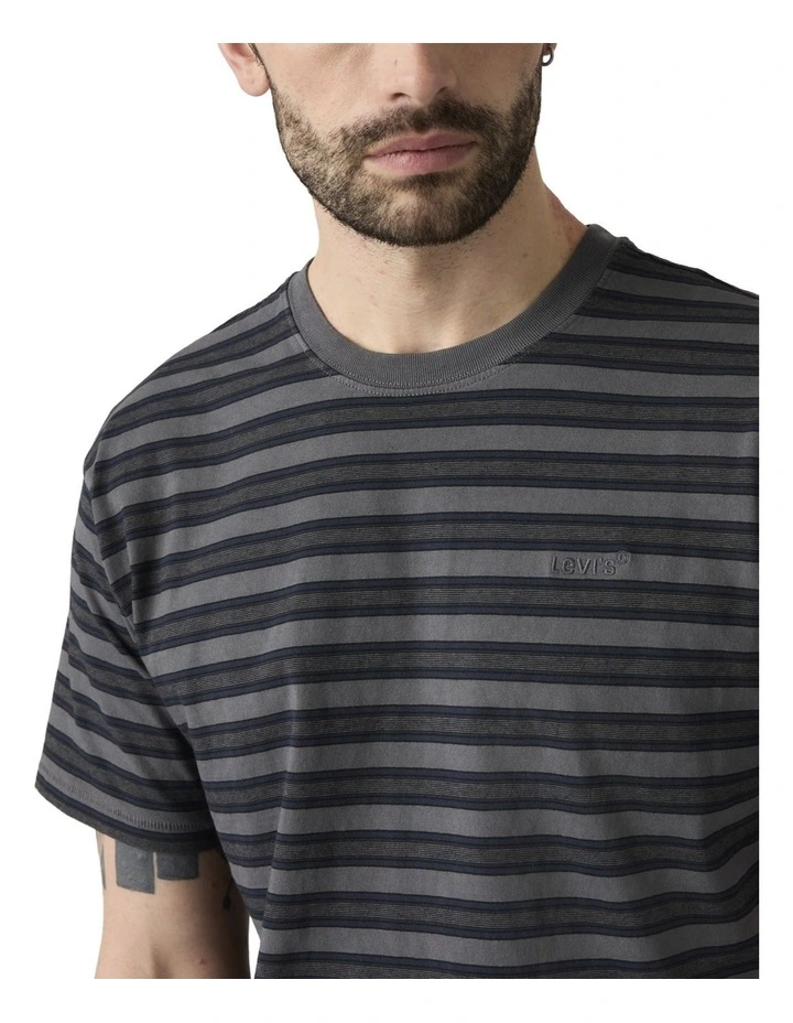 Red Tab Vintage T-Shirt in Smoked Pearl image 3