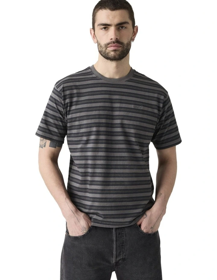 Red Tab Vintage T-Shirt in Smoked Pearl image 4