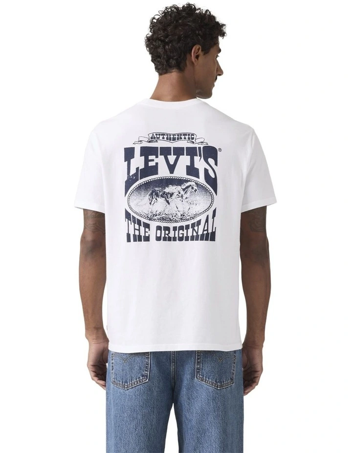 Relaxed Short-Sleeve Graphic T-shirt in Archival Cowboy image 4