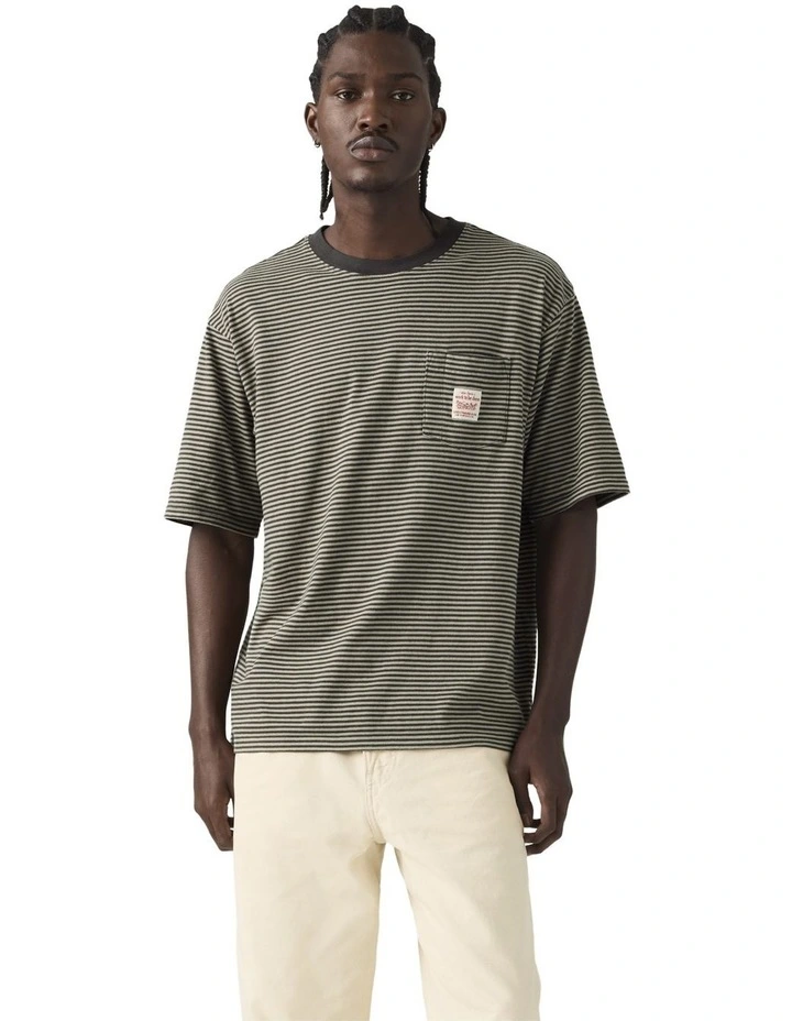 Short-Sleeve Workwear T-Shirt in Dried Sage image 1