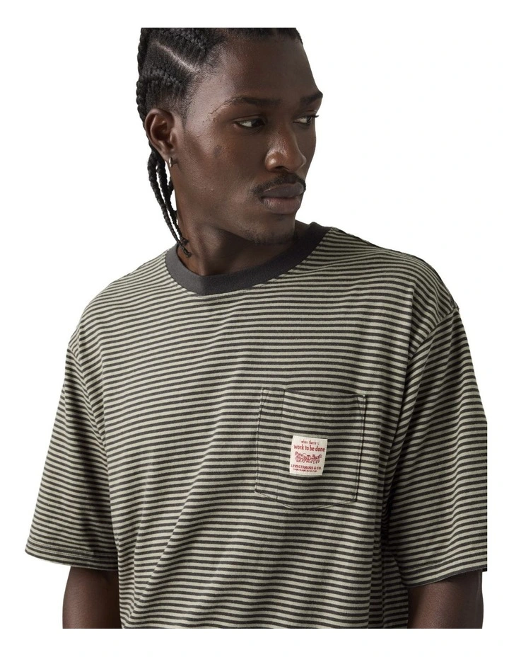 Short-Sleeve Workwear T-Shirt in Dried Sage image 3