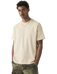 Red Tab Vintage T-Shirt in Pumice Stone