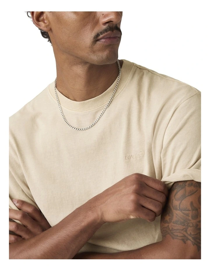 Red Tab Vintage T-Shirt in Pumice Stone image 3