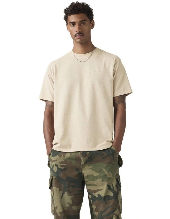 Red Tab Vintage T-Shirt in Pumice Stone image 4