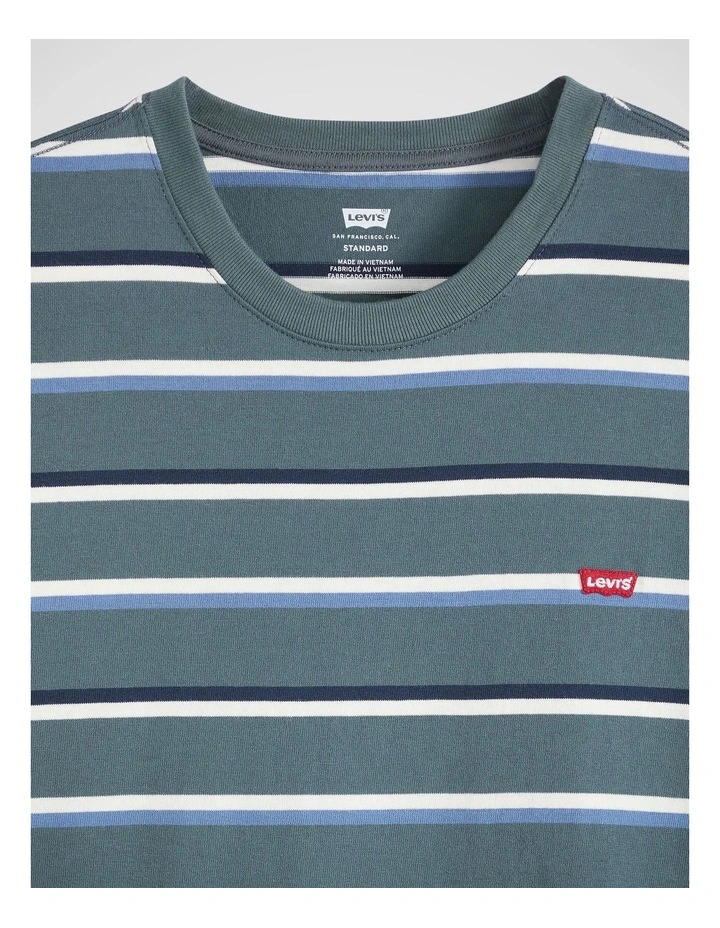 Housemark T-Shirt in Stan Stripe Dark Slate image 4