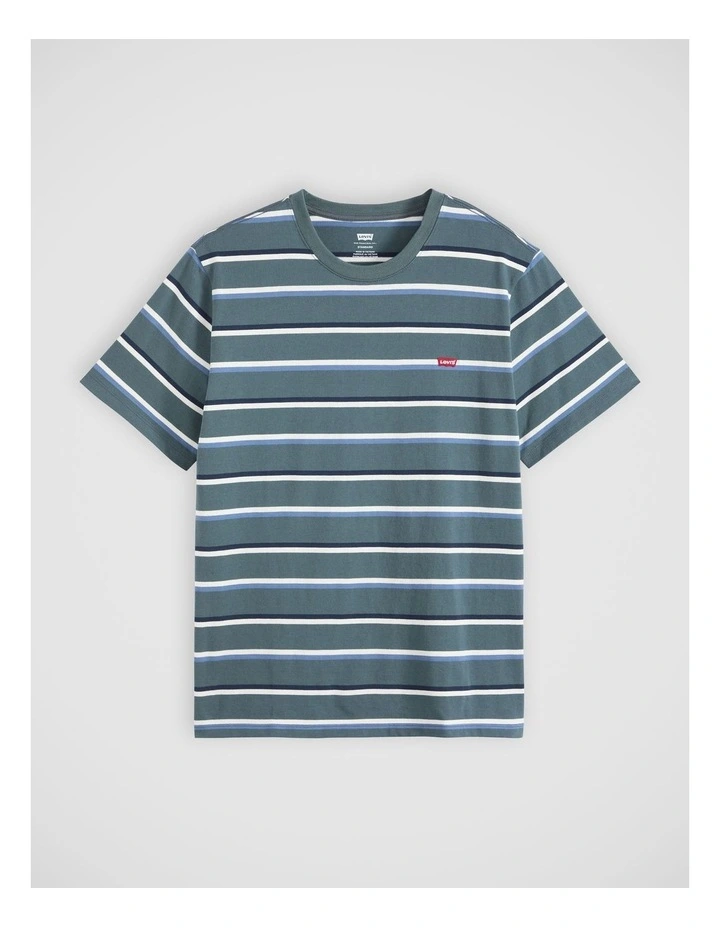 Housemark T-Shirt in Stan Stripe Dark Slate image 5